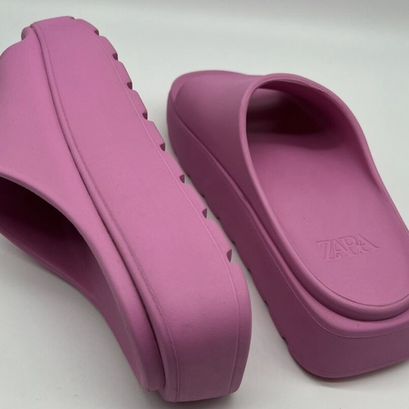 Zara Rubberised Sport Sandals - FUCHSIA - Picture 5 of 5